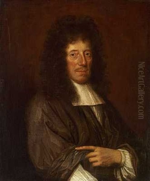 Portraet Af En Herre Oil Painting by Pierre Mignard