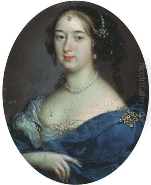 Portrait De Femme En Buste Oil Painting by Pierre Mignard