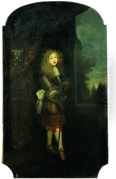 Portrait Du Duc Du Maine (?) Oil Painting by Pierre Mignard