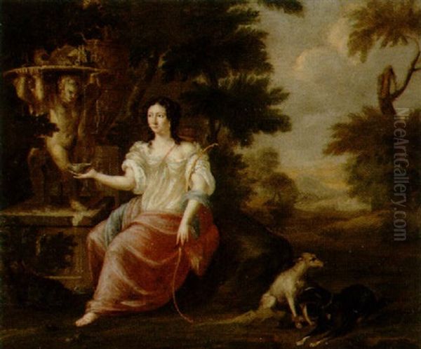 Jaktgudinnan Diana Oil Painting by Pierre Mignard