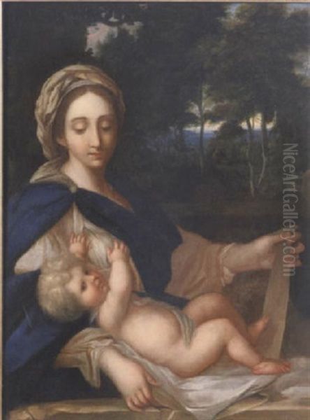 The Madonna And Child Oil Painting by Pierre Mignard
