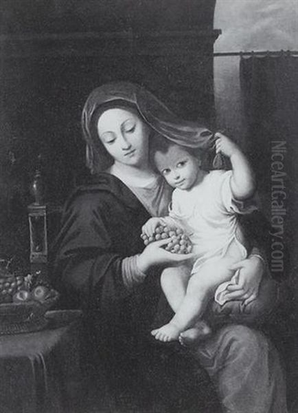 Madonna And Child Oil Painting by Pierre Mignard