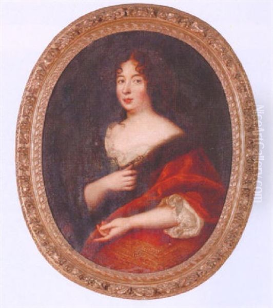 Damportratt Oil Painting by Pierre Mignard