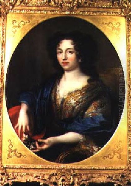 Portrait Of Madame Dumont Oil Painting by Pierre Mignard