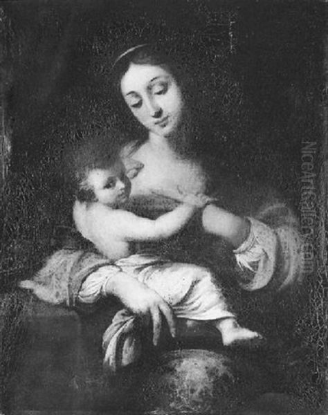 Vierge A L'enfant Oil Painting by Pierre Mignard