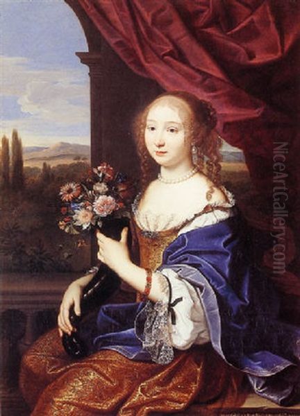Portrait Of A Lady Oil Painting by Pierre Mignard