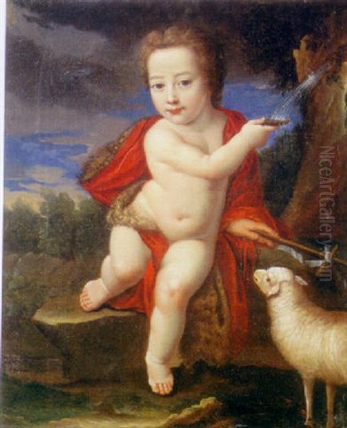Portrait D'un Enfant De France Oil Painting by Pierre Mignard