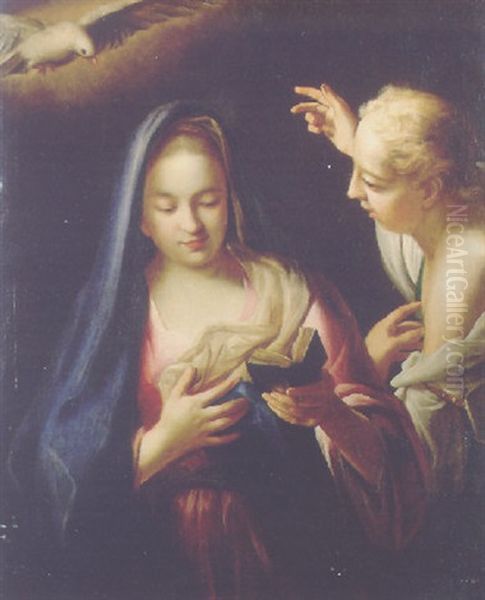 The Annunciation Oil Painting by Pierre Mignard