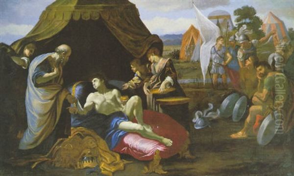 La Mort De Germanicus Oil Painting by Pierre Mignard