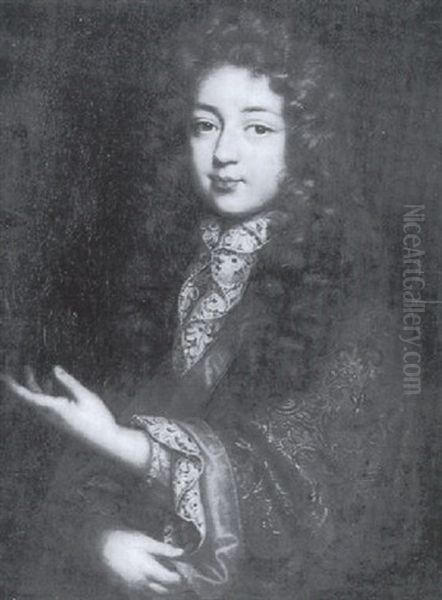 Portrait Du Comte De Toulouse Oil Painting by Pierre Mignard