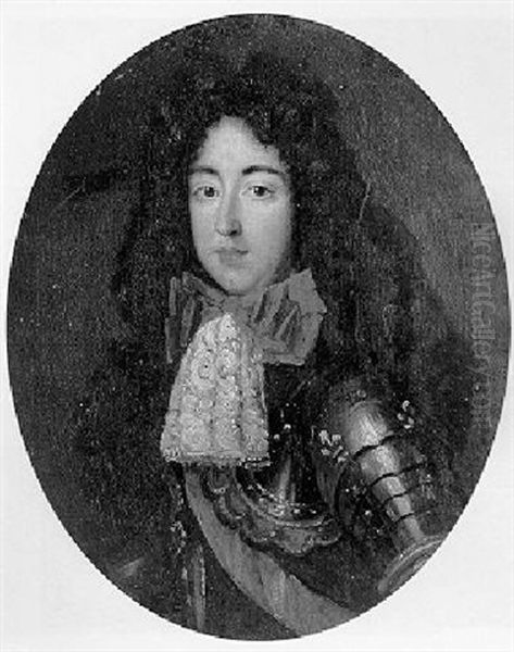 Portrait De Louis Auguste De Bourbon, Fils Legitime De Louis Xiv Oil Painting by Pierre Mignard