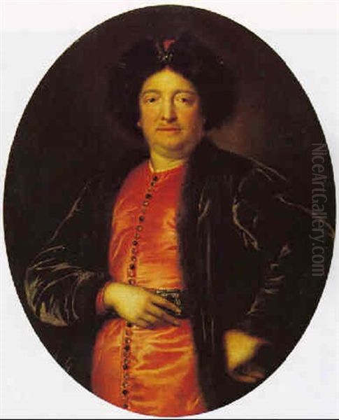 Portrait Of John Ii Casimir (casimir V), Formerly King Of Poland Oil Painting by Pierre Mignard