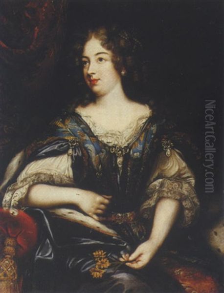 Portrait Of A Noblewoman Oil Painting by Pierre Mignard