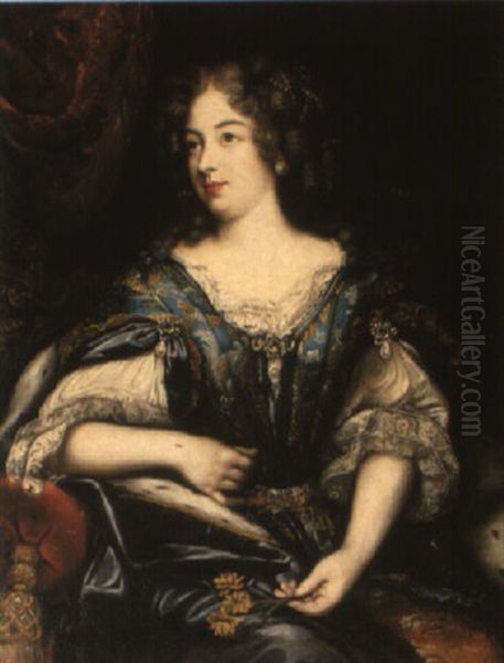 Portrait Of A Nobleman Oil Painting by Pierre Mignard