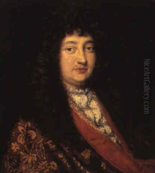 Portrait De Francois Michel Le Tellier, Marquis De Louvois Oil Painting by Pierre Mignard