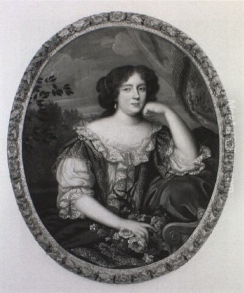 Portrait De Femme Oil Painting by Pierre Mignard