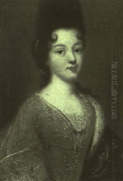 Portrait Of A Lady Oil Painting by Pierre Mignard