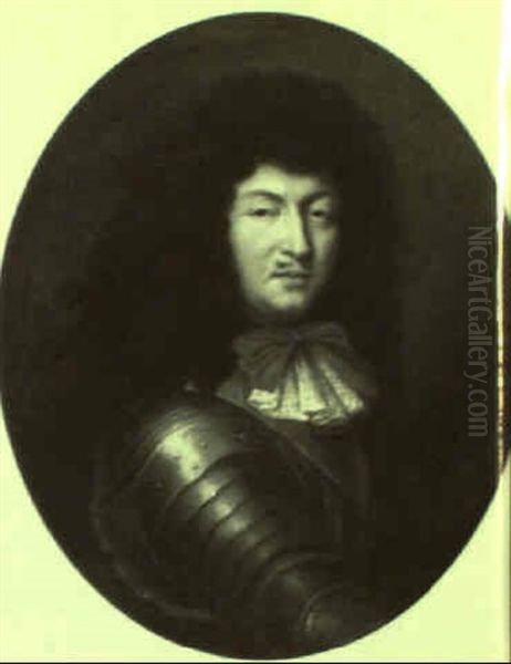 Portrait Of Louis Xiv Oil Painting by Pierre Mignard