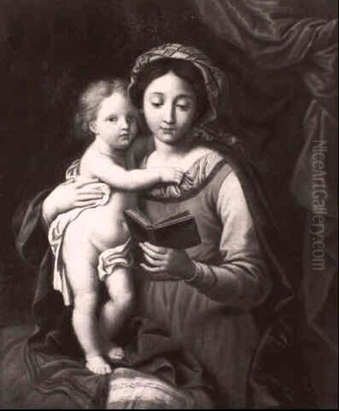 Vierge A L'enfant Oil Painting by Pierre Mignard