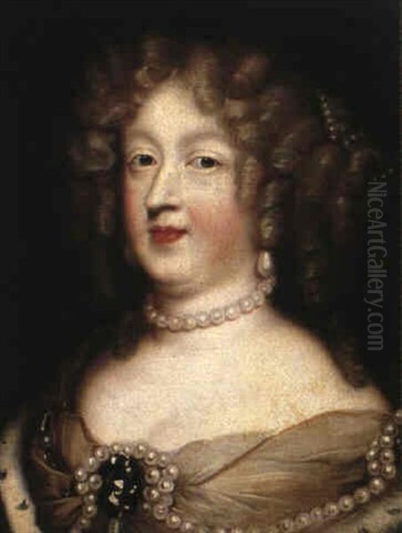 Portratt Av Anna Av Frankrike Oil Painting by Pierre Mignard