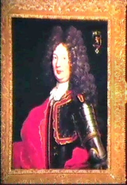Portrait Of A Nobleman In Armour Oil Painting by Pierre Mignard