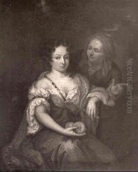 Vertumnus And Pomona Oil Painting by Pierre Mignard