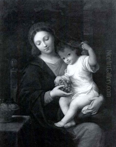 Madonna And Child Oil Painting by Pierre Mignard