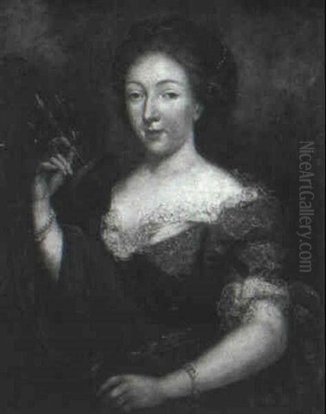 Portrait Of A Lady As Diana Oil Painting by Pierre Mignard