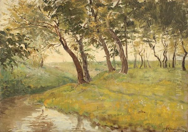 Summer Day Oil Painting by Dimitrie Mihailescu