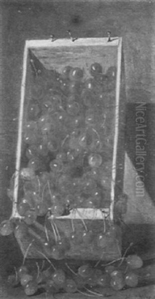 Cherries Oil Painting by John Christopher Miles