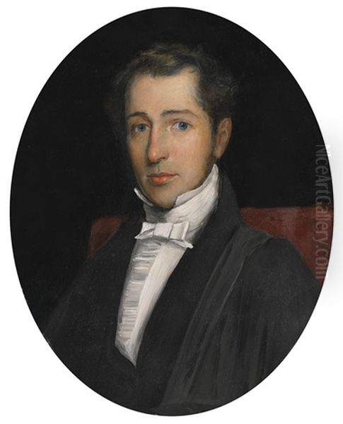 Portrait Of Reverend John Perkins Oil Painting by Sir John Everett Millais