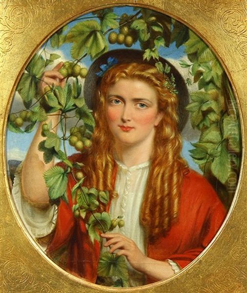 The Hop Picker Oil Painting by Sir John Everett Millais