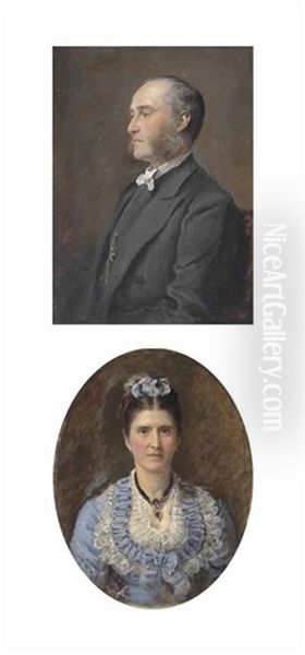 The Very Rev. Thomas William Jex-blake (+ Mrs Henrietta Jex-blake; 2 Works) Oil Painting by Sir John Everett Millais
