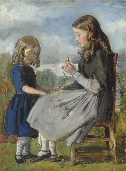The Garland Weavers Oil Painting by Sir John Everett Millais