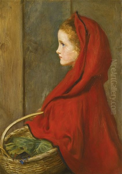 Red Riding Hood Oil Painting by Sir John Everett Millais