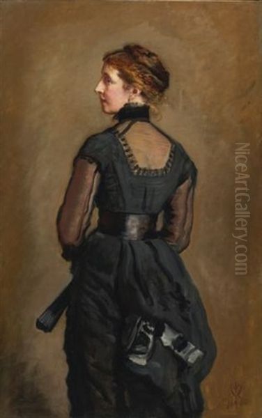 Portrait Of Kate Perugini, Daughter Of Charles Dickens Oil Painting by Sir John Everett Millais