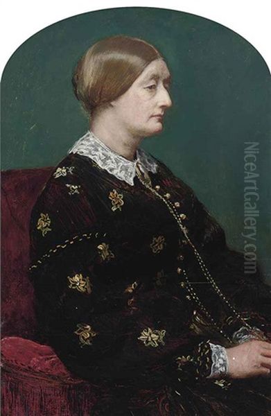 Mrs. Charles Freeman Oil Painting by Sir John Everett Millais