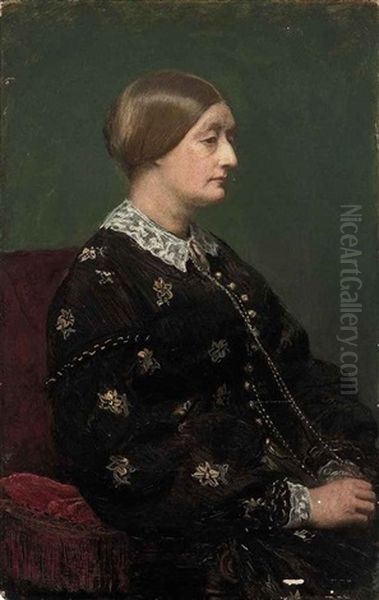 Mrs Charles Freeman Oil Painting by Sir John Everett Millais