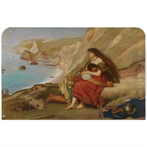 The Romans Leaving Britain Oil Painting by Sir John Everett Millais
