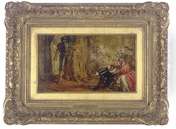 Imminent Danger (+ Under The Cover Of Darkness; 2 Works) Oil Painting by Sir John Everett Millais