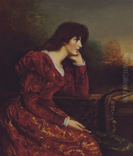 Forlorn, Or I Am Never Merry When I Hear Sweet Music Oil Painting by Sir John Everett Millais
