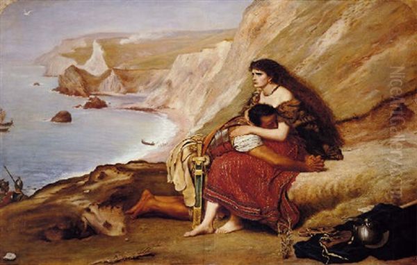 The Romans Leaving Britian Oil Painting by Sir John Everett Millais
