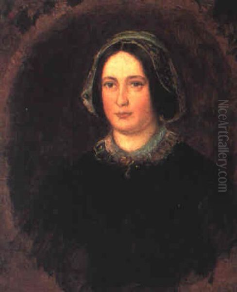 Portrait Of Mrs. William Evamy, The Artist's Aunt Oil Painting by Sir John Everett Millais
