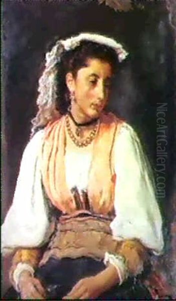 Pippa  An Italian Girl Oil Painting by Sir John Everett Millais