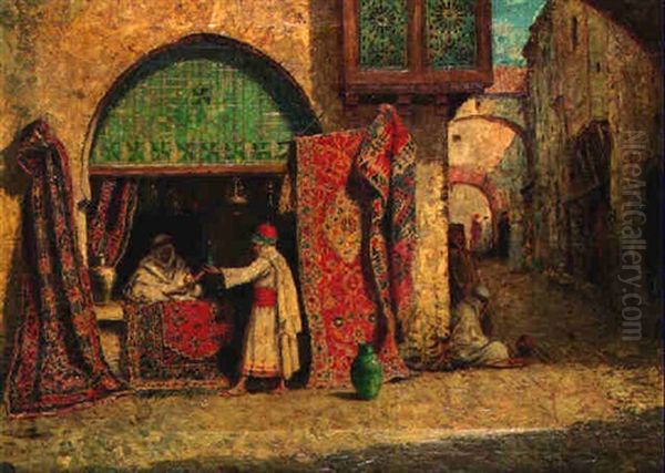 The Blue Vase Oil Painting by Addison Thomas Millar