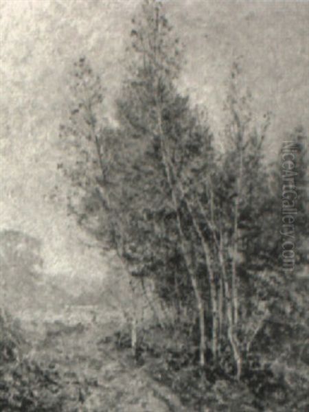 Roadside Birches Oil Painting by Addison Thomas Millar