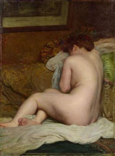 Nu Endormi Oil Painting by Albert Mille