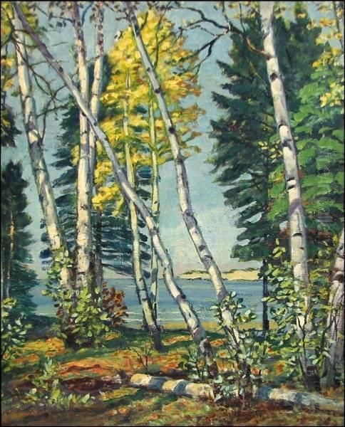 The Dunes Of Sawyer,michigan Oil Painting by Harold Harrington Betts