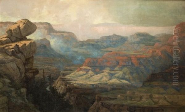 Grand Canyon Vista Oil Painting by Ralph Davidson Miller