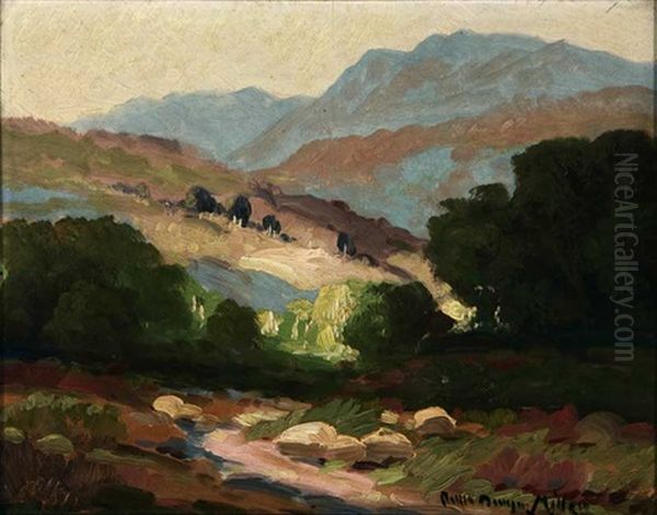 Landscape Near Pasadena Oil Painting by Ralph Davidson Miller